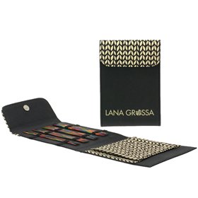 Lana Grossa  Sock needle-set design-wood Multicolor 15cm (black)